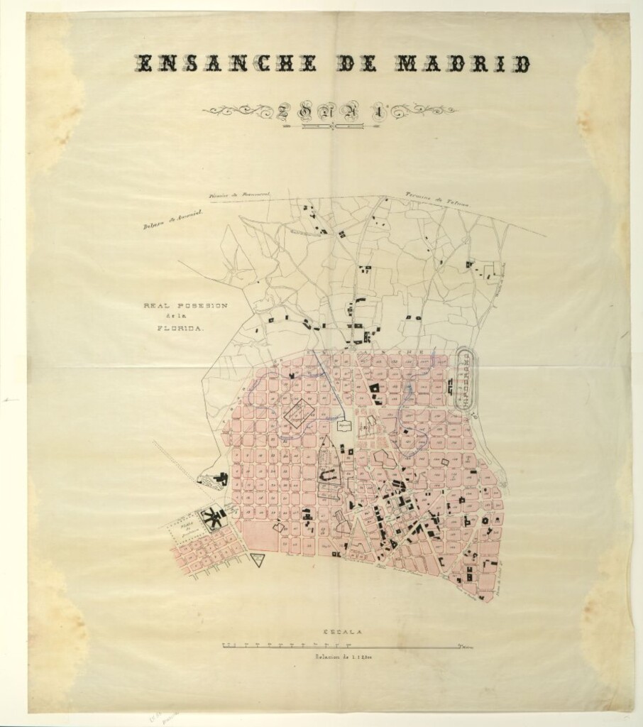 Miniatura de Mapa del ensanche de Madrid, Zona 1ª