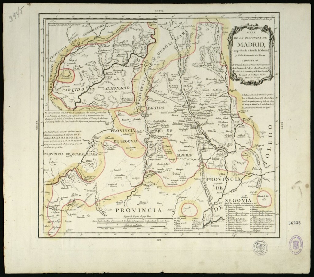 Miniatura de Mapa de la provincia de Madrid