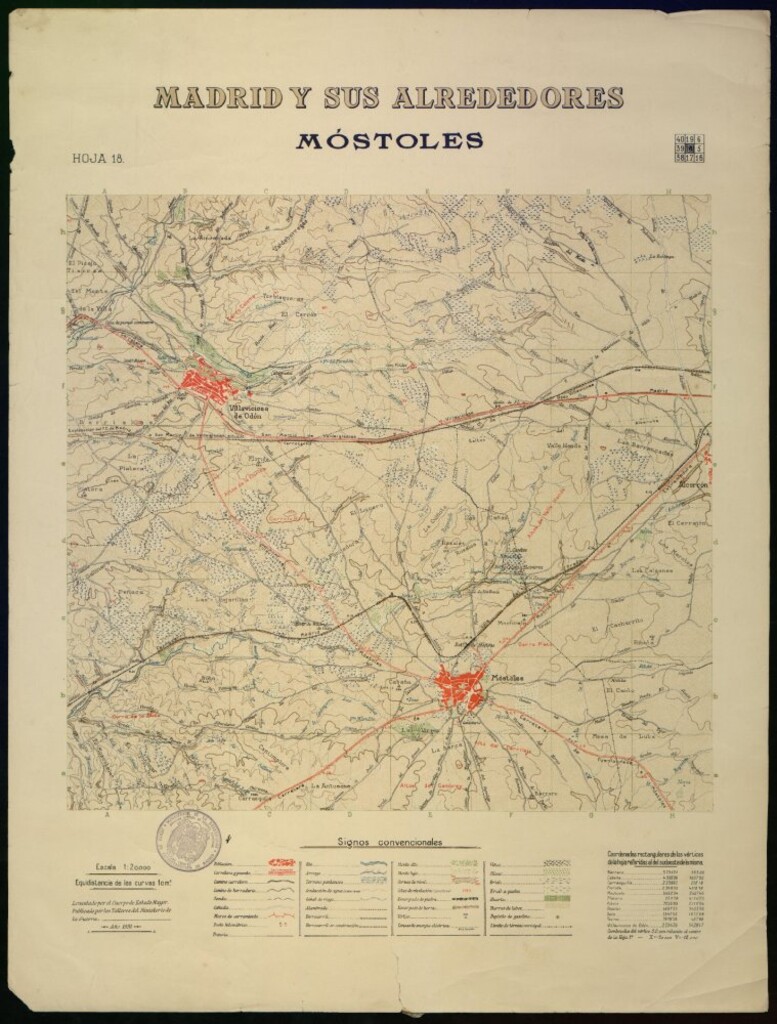 Miniatura de Madrid y sus alrededores. Móstoles