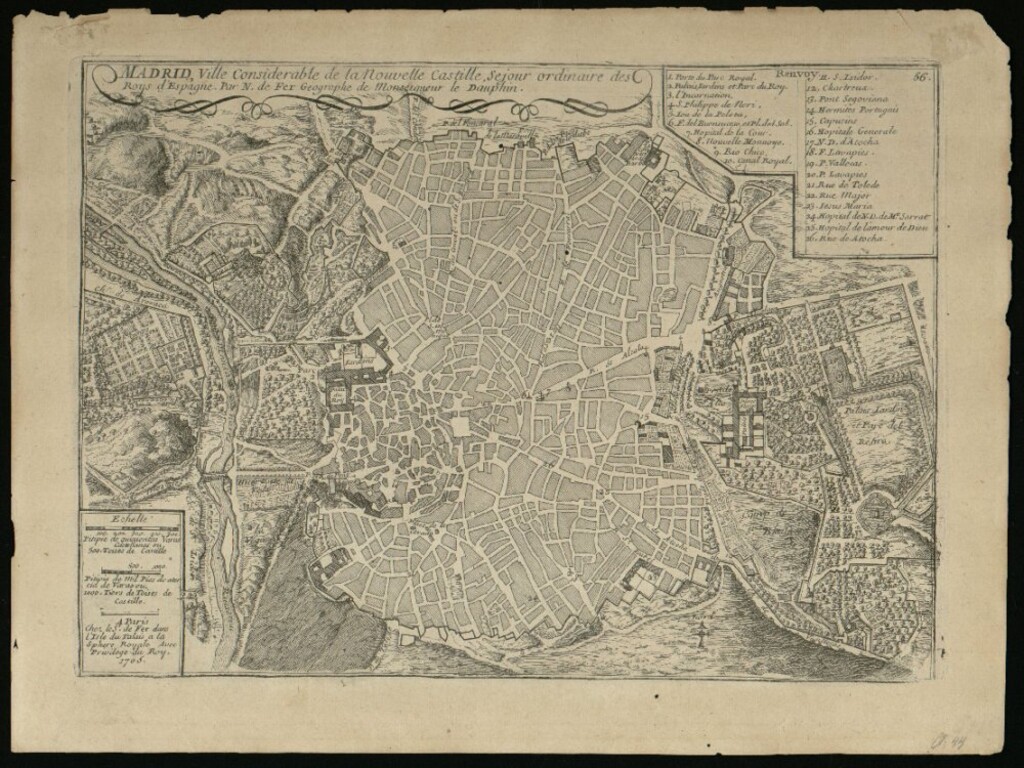 Miniatura de Madrid, Ville Considerable de la Nouvelle Castille, Sejour ordinaire des Roys d´Espagne