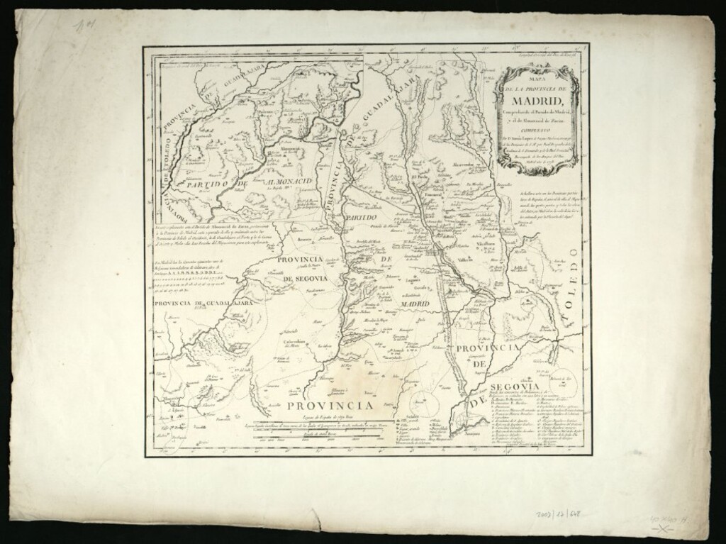 Miniatura de Mapa de la provincia de Madrid