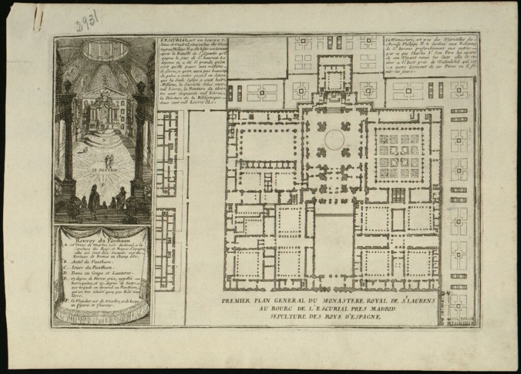 Miniatura de Premier plan general du Monastere Royal de St. Laurens au Bourg de L´Escurial