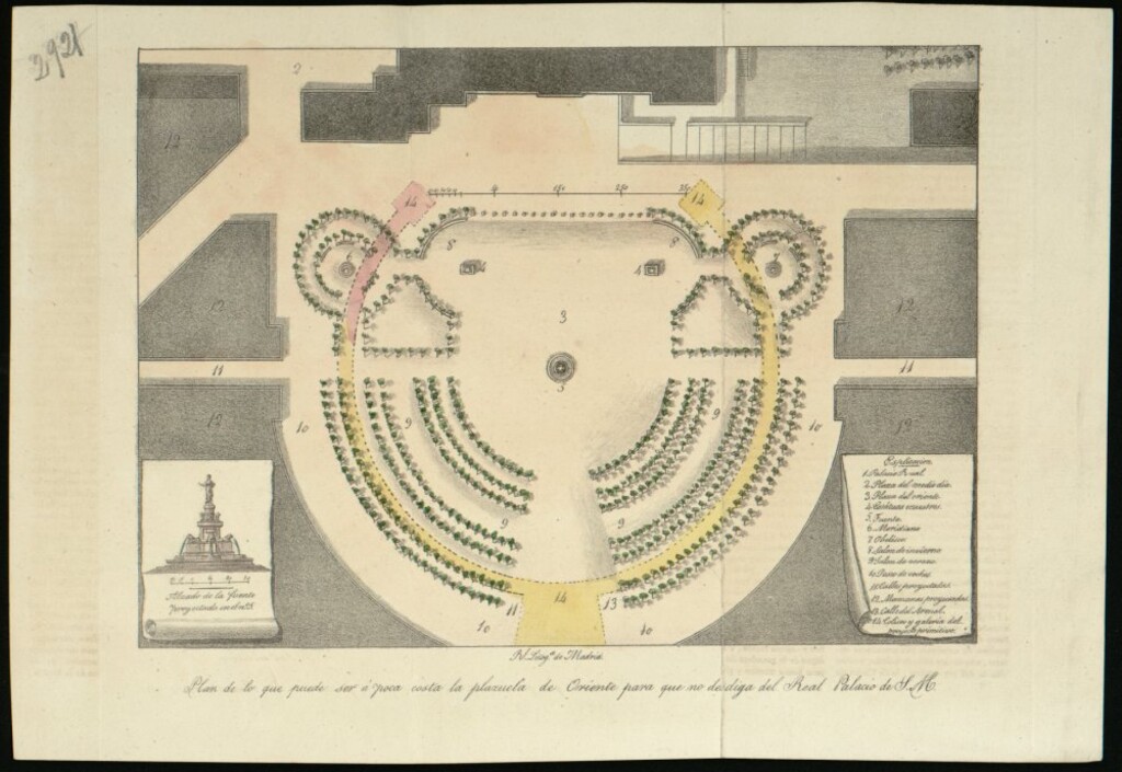 Miniatura de Plano de lo que puede ser la plazuela de Oriente