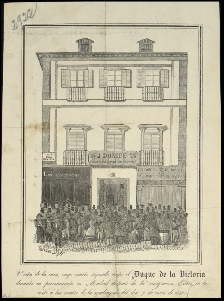 Miniatura de Vista de la casa cuyo cuarto ocupó el Duque de la Victoria