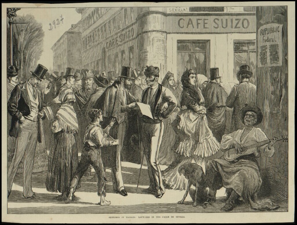 Miniatura de Sketches in Madrid: loungers in the calle de Sevilla