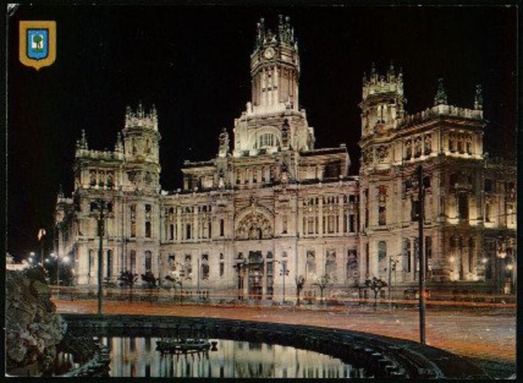 Miniatura de Palacio de Comunicaciones. Vista nocturna