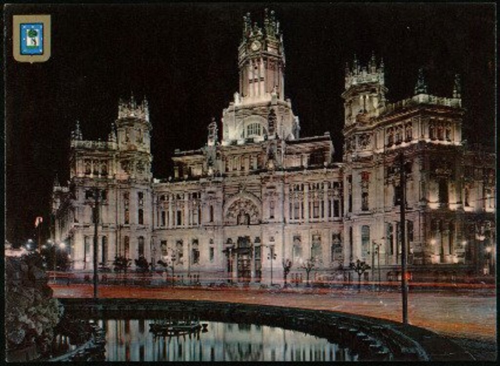 Miniatura de Palacio de Comunicaciones. Vista nocturna