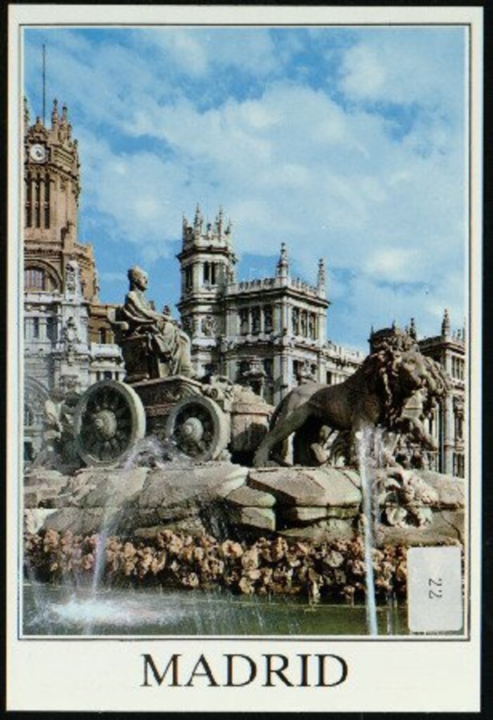 Miniatura de La Cibeles y el Palacio de Comunicaciones