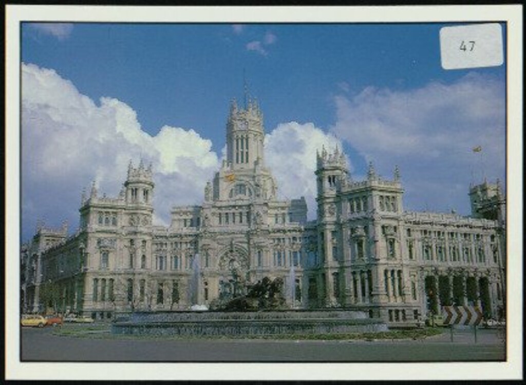 Miniatura de La Cibeles y el Palacio de Comunicaciones