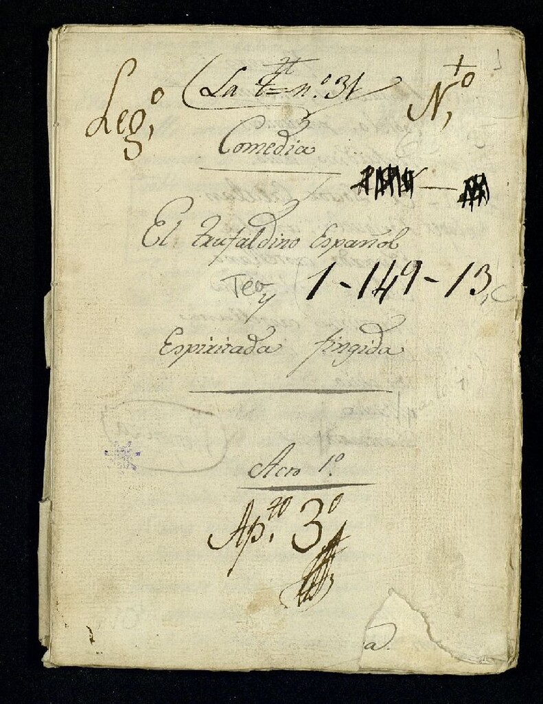 Miniatura de El trufaldino Español y Espiritada fingida