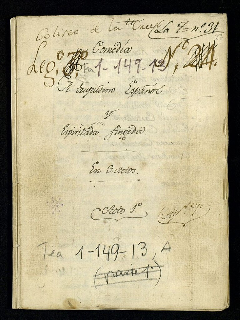 Miniatura de El trufaldino Español y Espiritada fingida