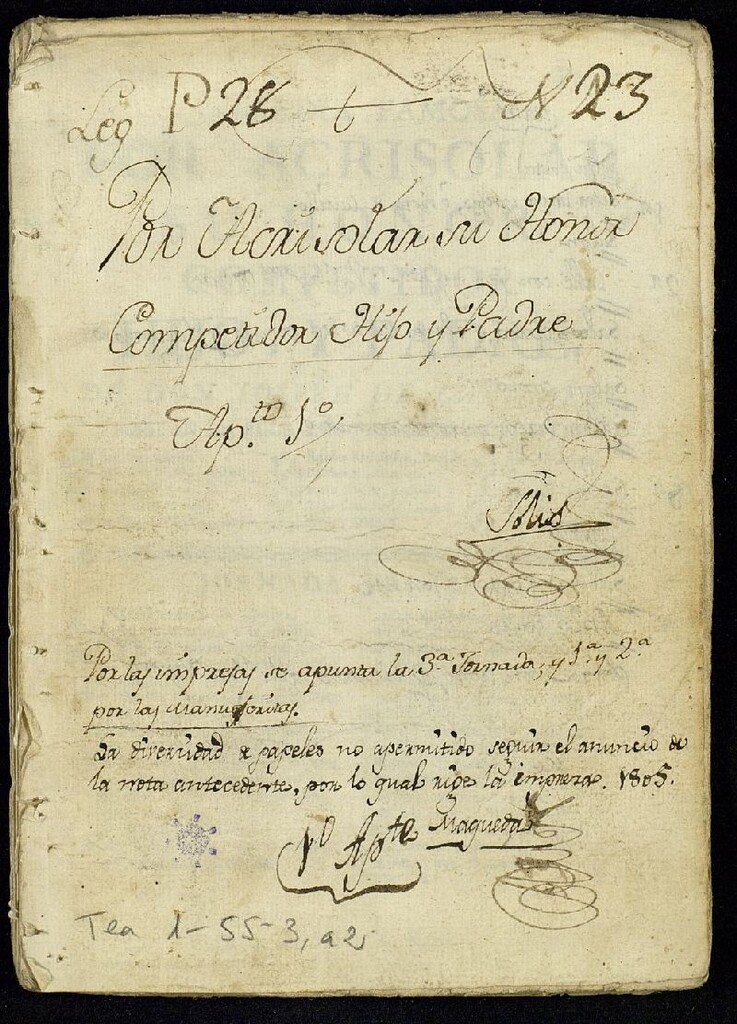 Miniatura de Comedia famosa, Por acrisolar su honor, competidor hijo y padre