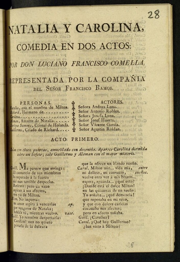 Miniatura de Natalia y Carolina : comedia en dos actos