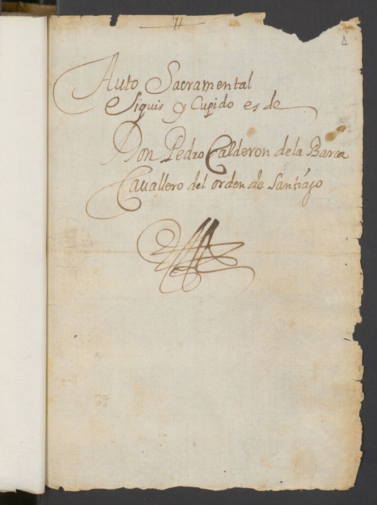 Miniatura de Auto Sacramental Siquis y Cupido
