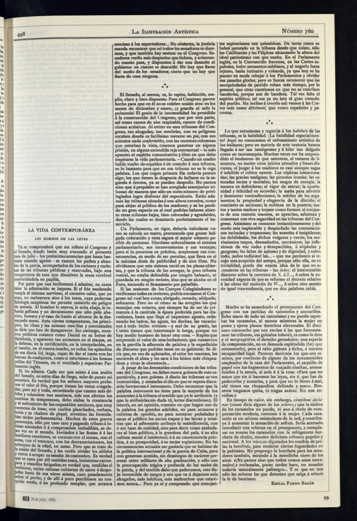 Miniatura de Los hornos de las leyes. Congreso y Senado en verano
