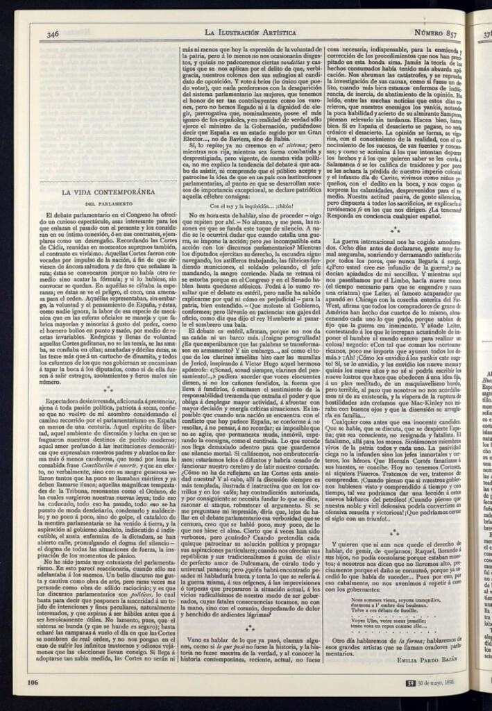 Miniatura de Del Parlamento. Parlamentarismo español. Ineficacia de los gobernantes. Silencio impuesto.