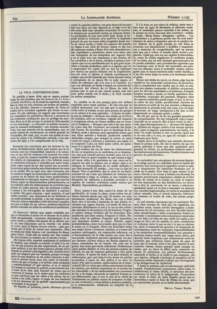 Miniatura de Sospechas de prevaricación. El estado moral de la nación