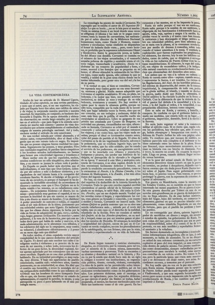 Miniatura de El alma española. Cervantes. Actualidad nusa