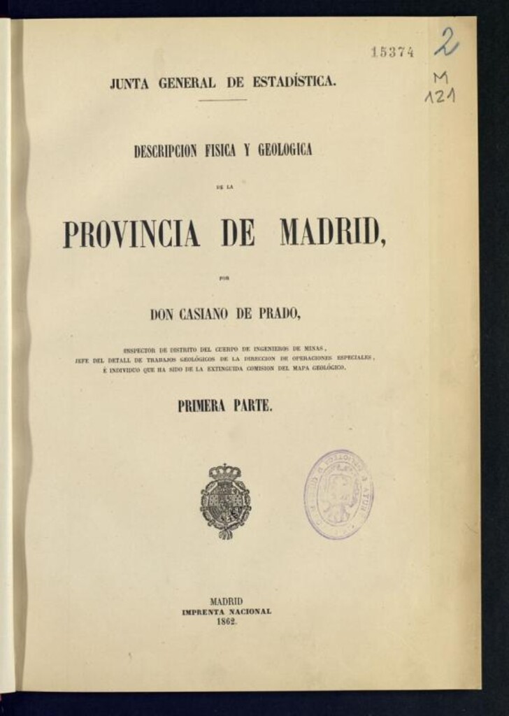 Miniatura de Descripción física y geológica de la provincia de Madrid. Primera parte