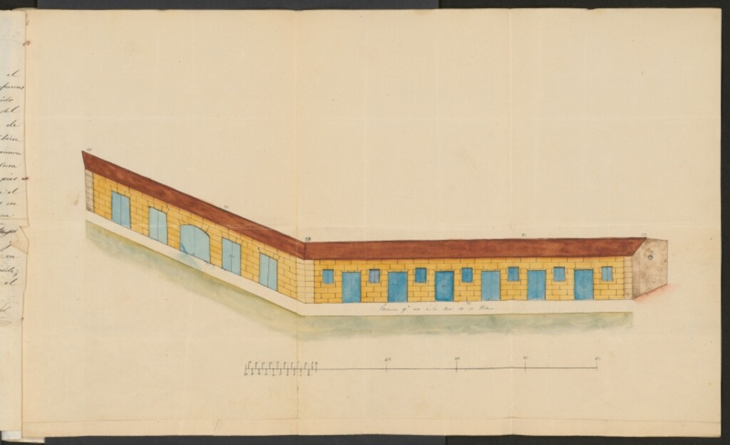 Miniatura de D. Manuel Pérez, en solicitud de licencia para edificar en un terreno de su propiedad extramuros del Portillo de Embajadores, sitio denominado el Mirador.