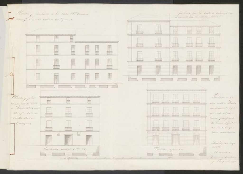 Miniatura de D. Juan Manuel del Hoyo, solicitando hacer varias obras en la casa de su propiedad  calle de Atocha nº 28, con vuelta a la de Cañizares.