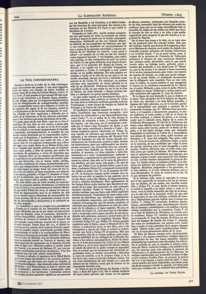 Miniatura de El reinado de Carlos II