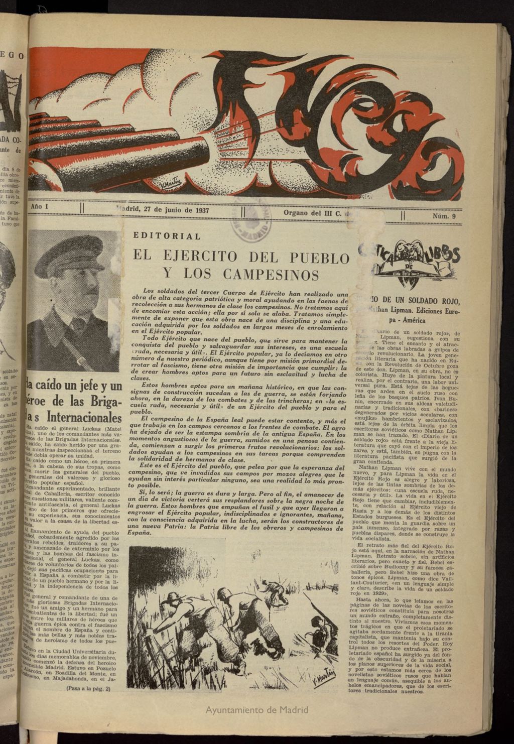 Miniatura de Fuego (Madrid, 1937) del 27 de junio de 1937