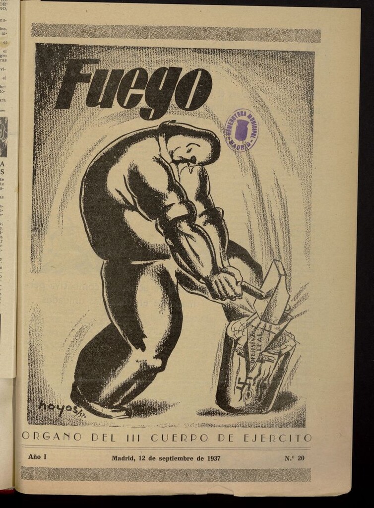 Miniatura de Fuego (Madrid, 1937) del 12 de septiembre de 1937