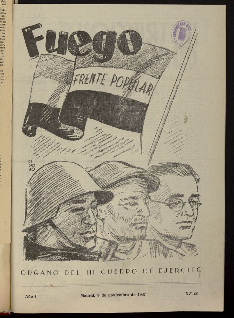 Miniatura de Fuego (Madrid, 1937) del 9 de noviembre de 1937