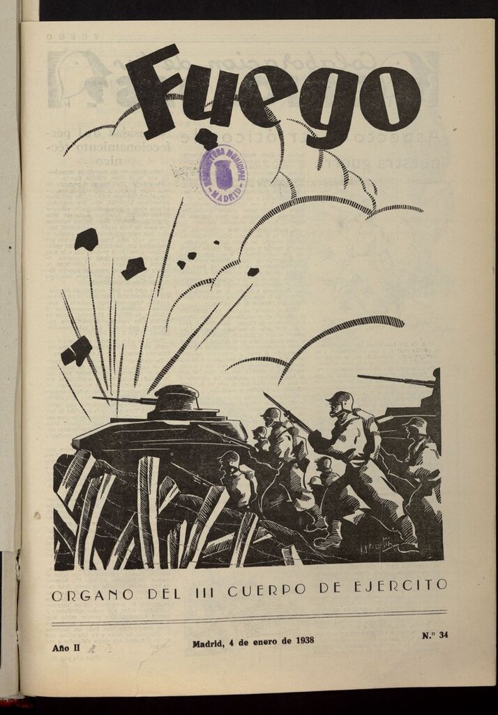 Miniatura de Fuego (Madrid, 1937) del 4 de enero de 1938