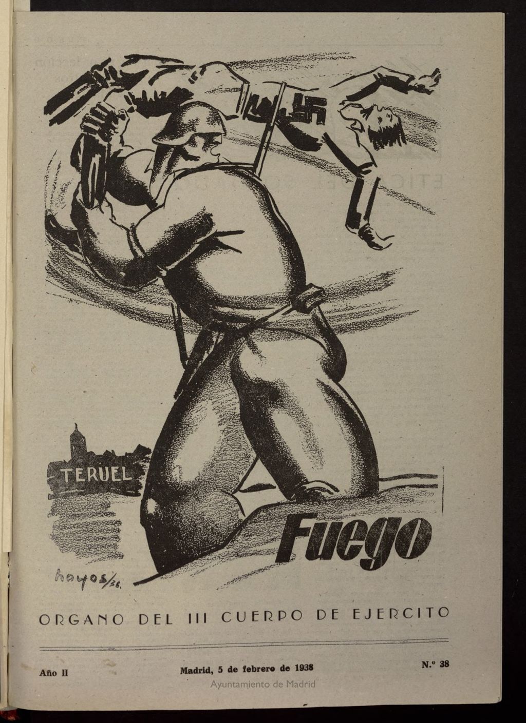 Miniatura de Fuego (Madrid, 1937) del 5 de febrero de 1938