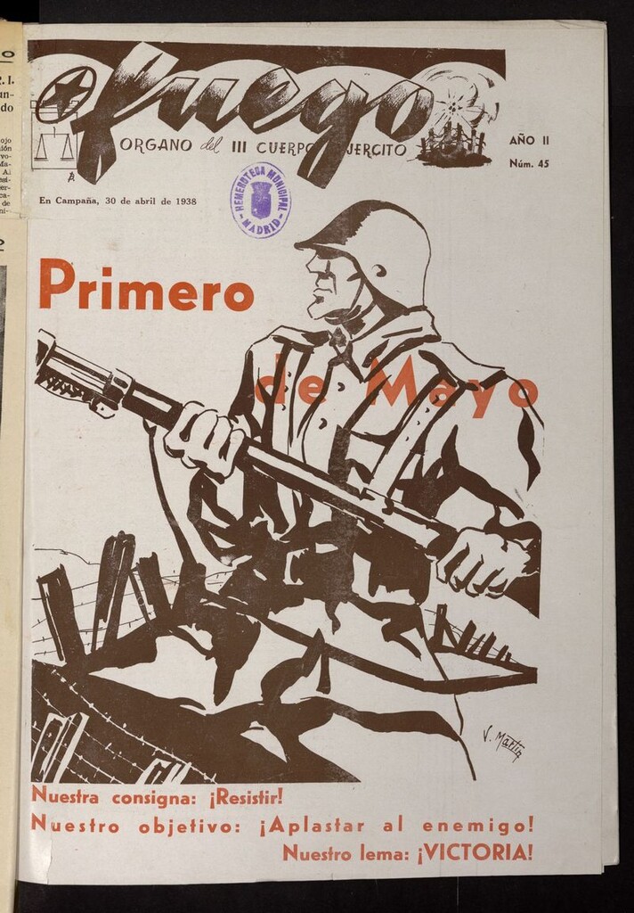 Miniatura de Fuego (Madrid, 1937) del 30 de abril de 1938
