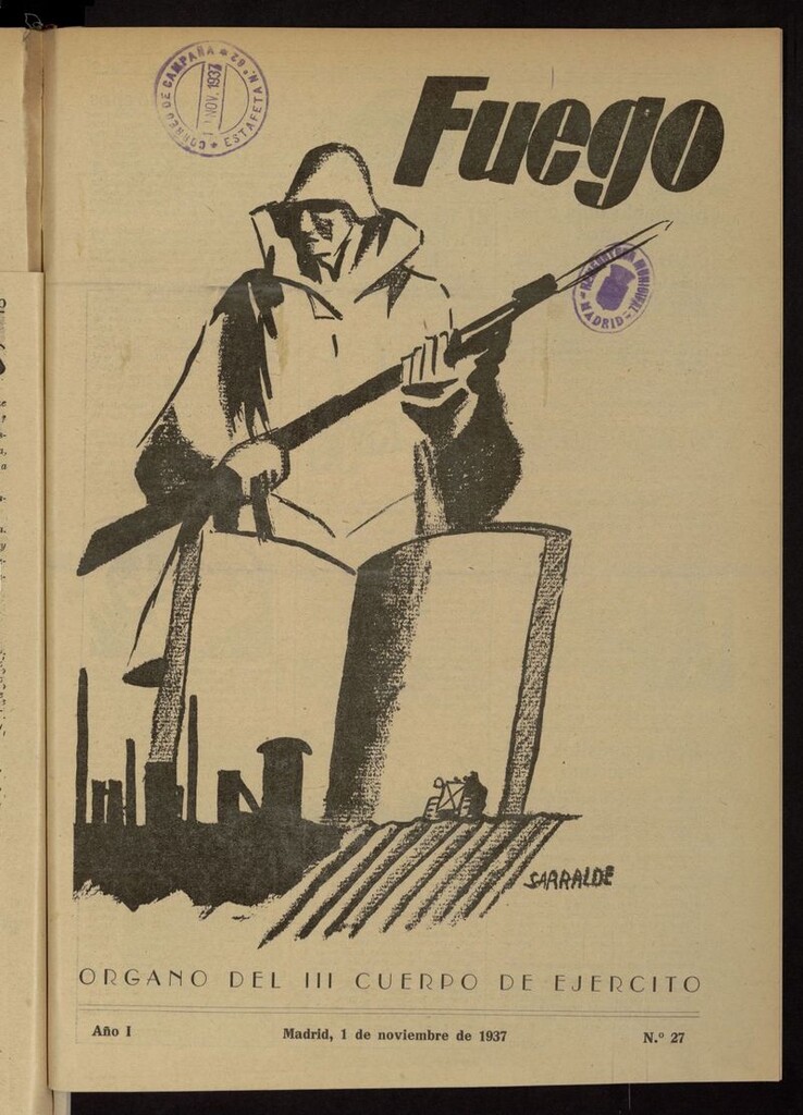 Miniatura de Fuego (Madrid, 1937) del 1 de noviembre de 1937