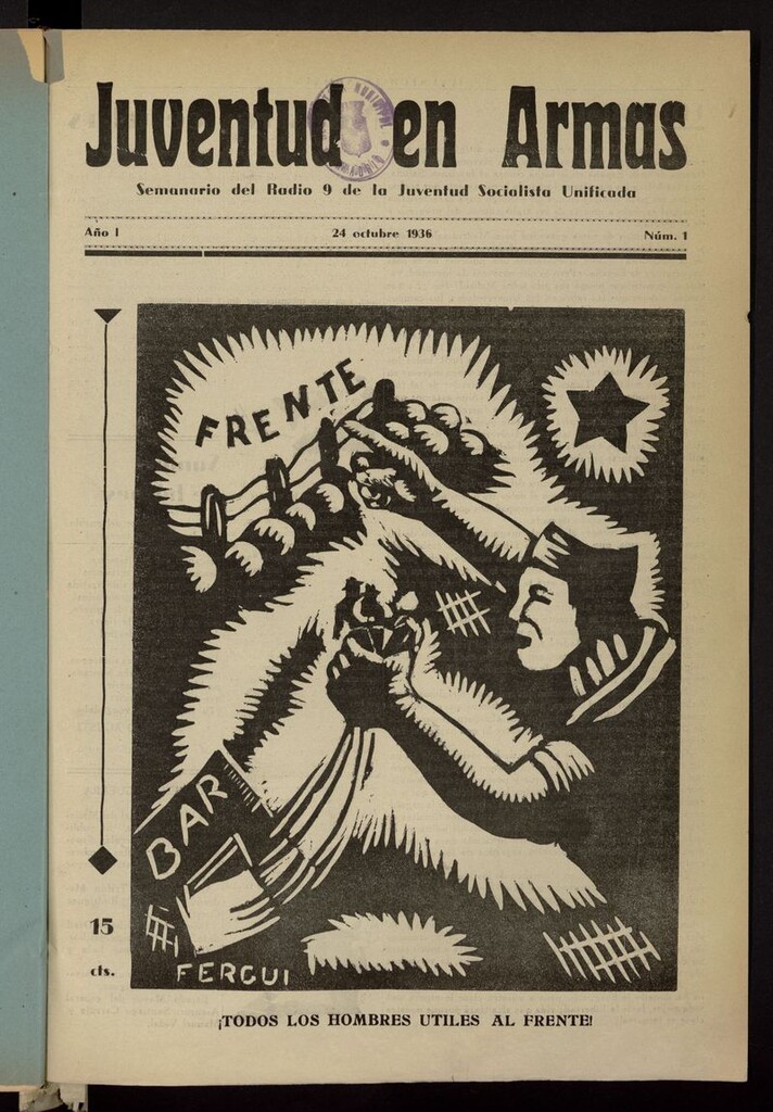 Miniatura de Juventud en Armas (Madrid, 1936) del 24 de octubre de 1936