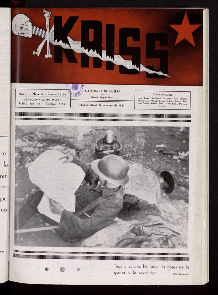 Miniatura de Kriss: semanario de la 5ª División del 8 de mayo de 1937
