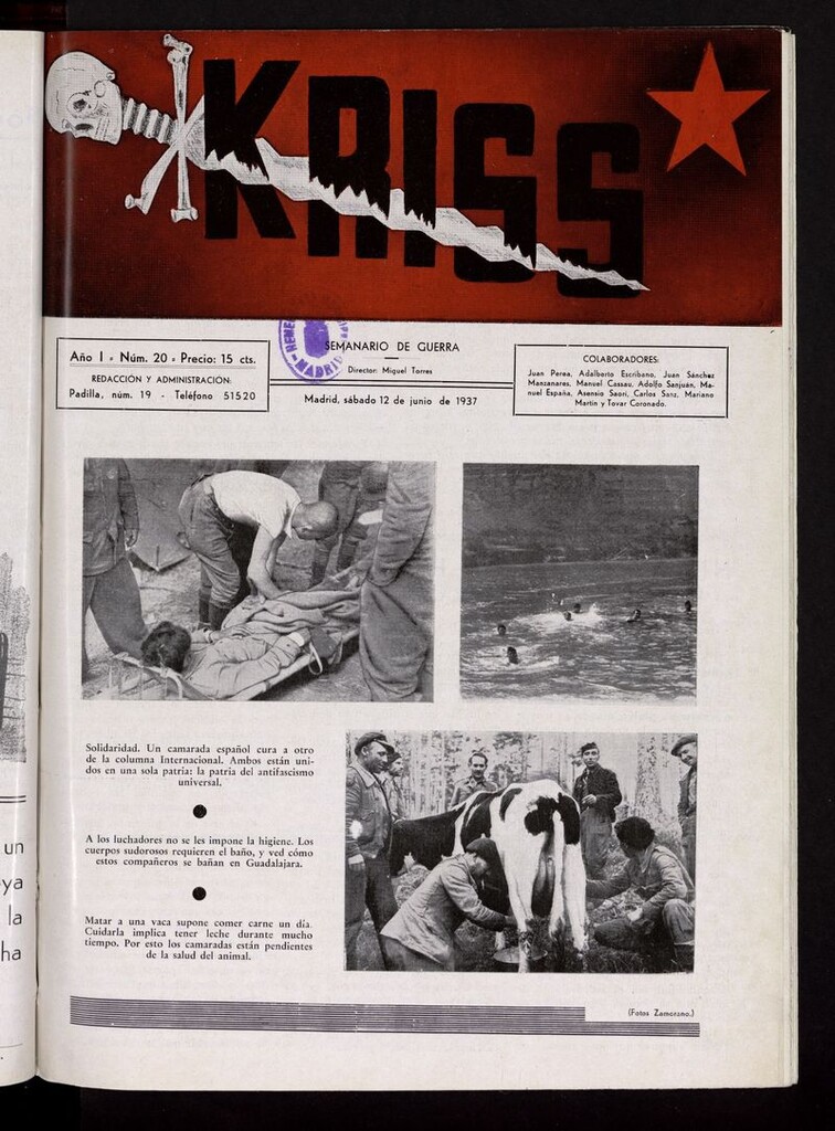 Miniatura de Kriss: semanario de la 5ª División del 12 de junio de 1937