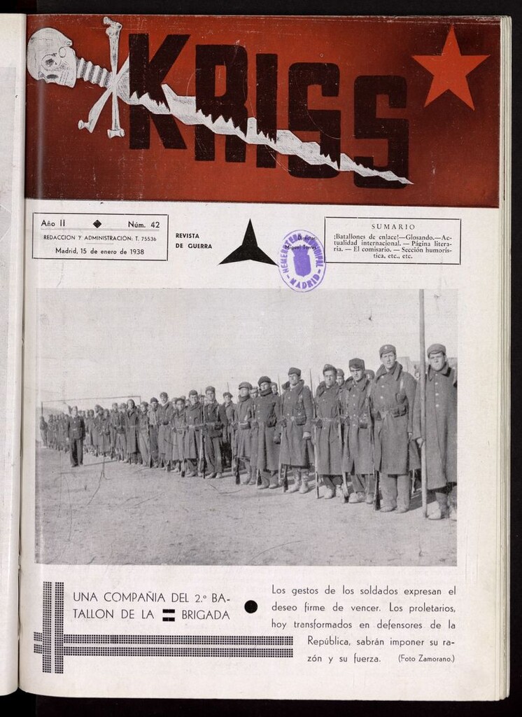 Miniatura de Kriss: semanario de la 5ª División del 15 de enero de 1938
