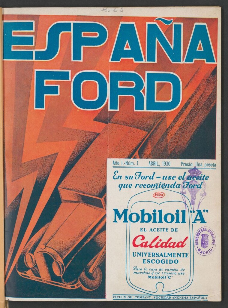 Miniatura de España Ford (Madrid. 1930) de abril de 1930