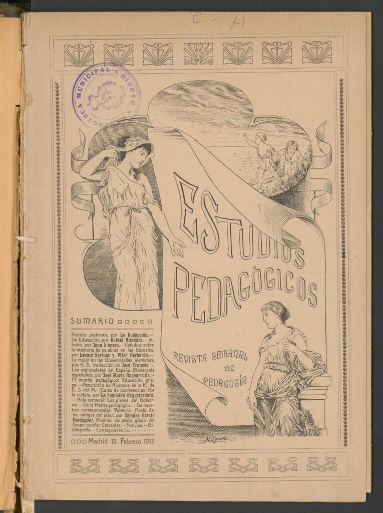 Miniatura de Estudios pedagógicos (Madrid. 1913) del 13 de febrero de 1913