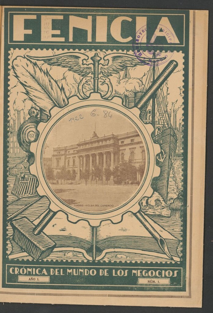 Miniatura de Fenicia: crónica del mundo de los negocios del 20 de abril de 1922