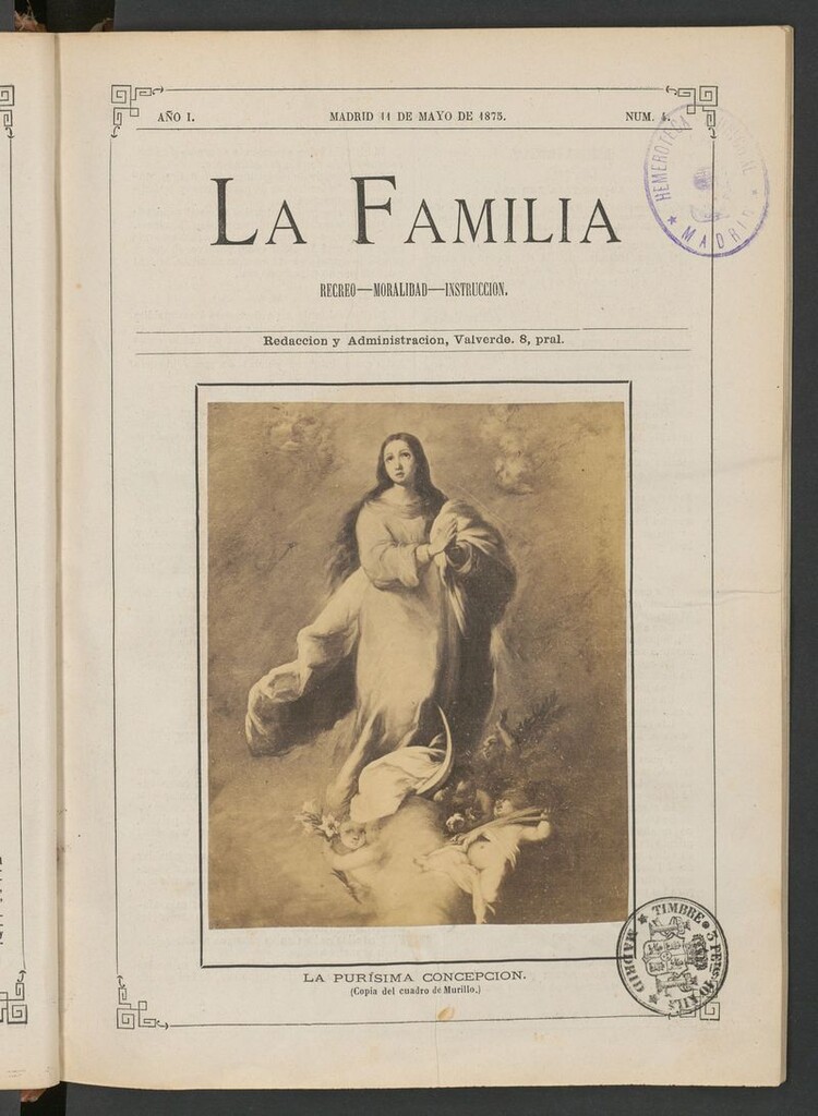 Miniatura de La Familia: revista ilustrada con fotografías del 11 de mayo de 1875