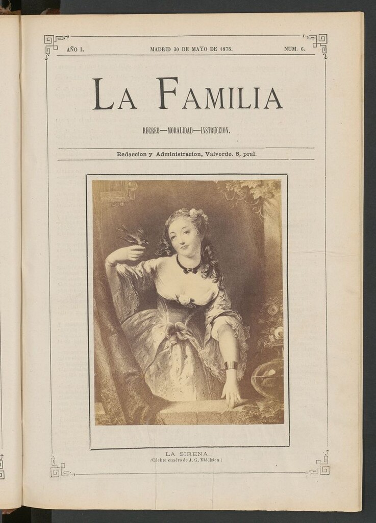 Miniatura de La Familia: revista ilustrada con fotografías del 30 de mayo de 1875