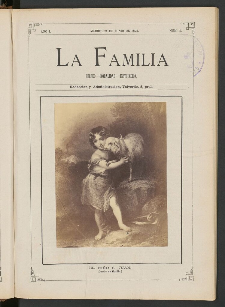 Miniatura de La Familia: revista ilustrada con fotografías del 21 de junio de 1875