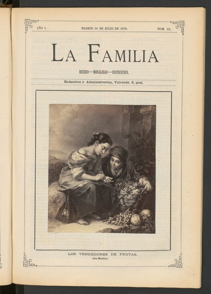 Miniatura de La Familia: revista ilustrada con fotografías del 30 de julio de 1875