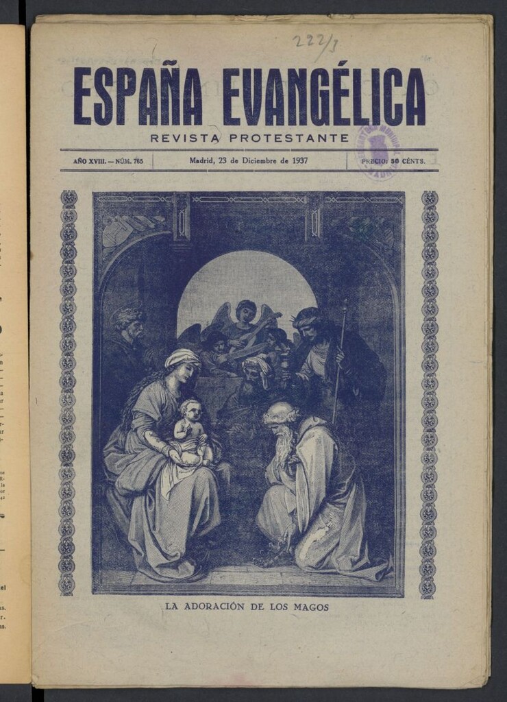 Miniatura de España Evangélica del 23 de diciembre de 1937, nº 765