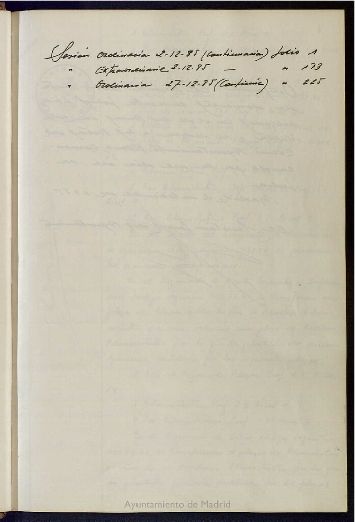 Miniatura de Actas de acuerdos del Pleno del Ayuntamiento. Tomo 8 del año 1985 (2 a 27 diciembre)