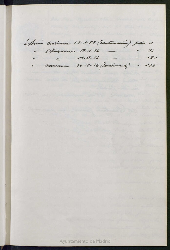 Miniatura de Actas de acuerdos del Pleno del Ayuntamiento. Tomo 8 del año 1986 (28 noviembre a 30 diciembre)