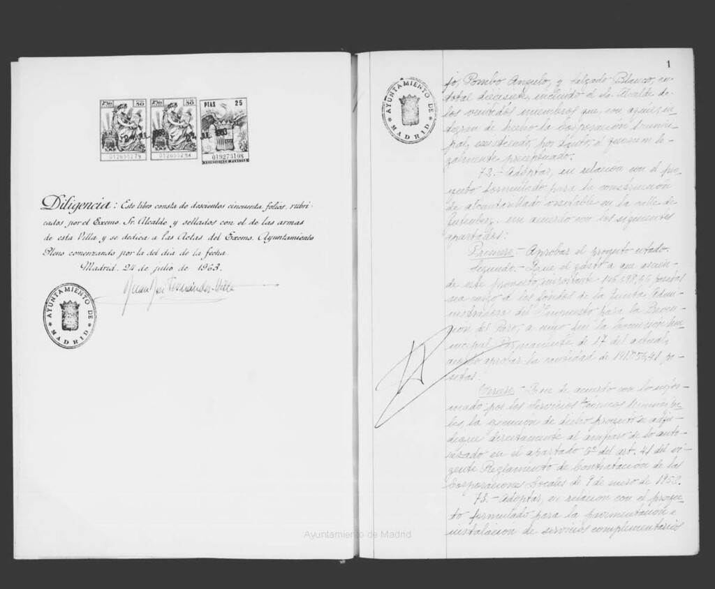 Miniatura de Actas de acuerdos del Ayuntamiento. Tomo 925 del año 1963 (24 julio a 27 noviembre)