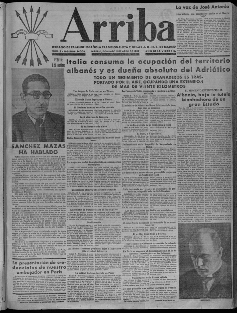 Miniatura de Arriba del 9 de abril de 1939