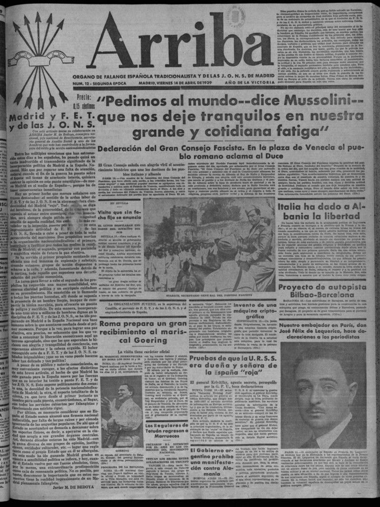 Miniatura de Arriba del 14 de abril de 1939